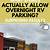 stores that allow rv overnight parking