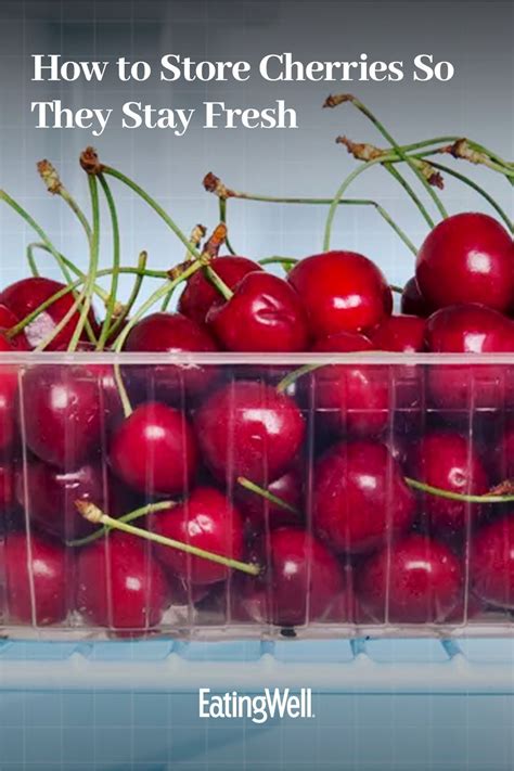 storing fresh cherries