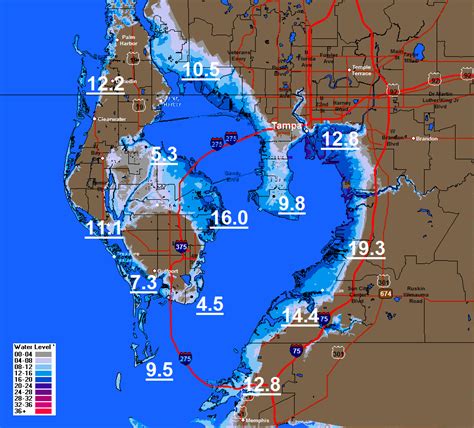 storm surge tampa bay map