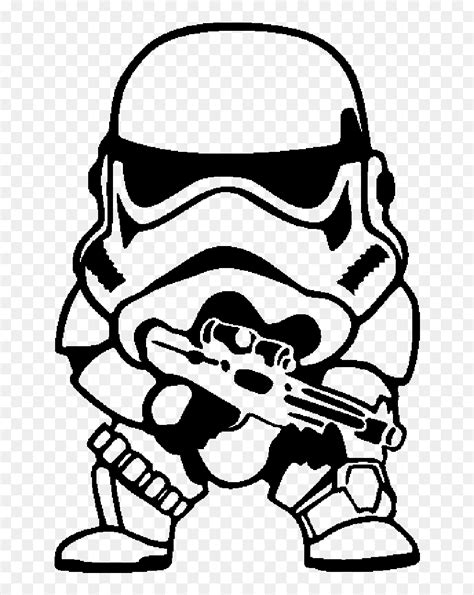 stormtrooper clipart black and white