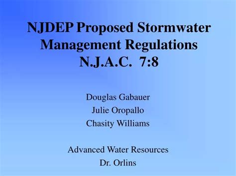 stormwater management rules njdep