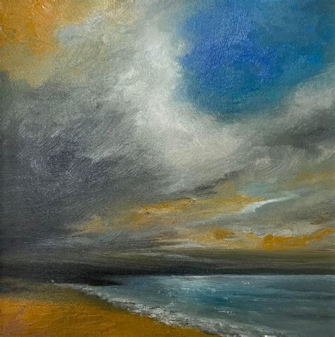 stormy sky oil painting