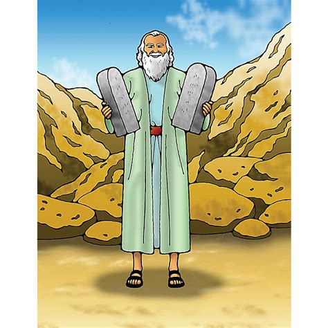 story of moses receiving 10 commandments
