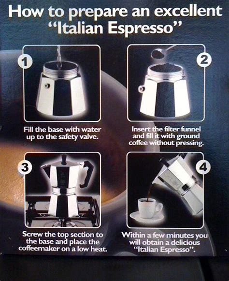 Stovetop Espresso Maker Instructions