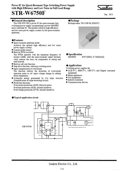 Str-W6750F Pin Voltage