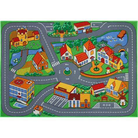 Teppich »Straße«, Andiamo, rund, Höhe 5 mm, StraßenSpielteppich