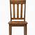 straight back wooden chair