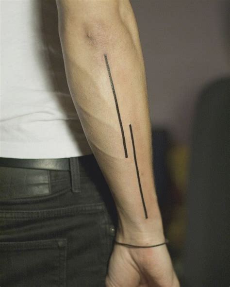 Expert Straight Line Tattoo Designs Ideas