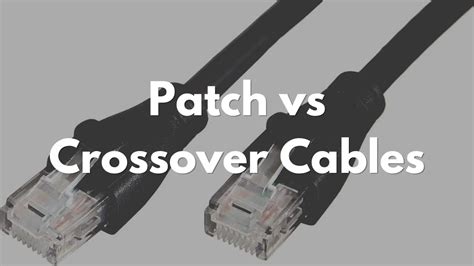 Straight Through Vs Patch Cable