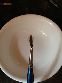Straightening Frayed Paintbrush Bristles