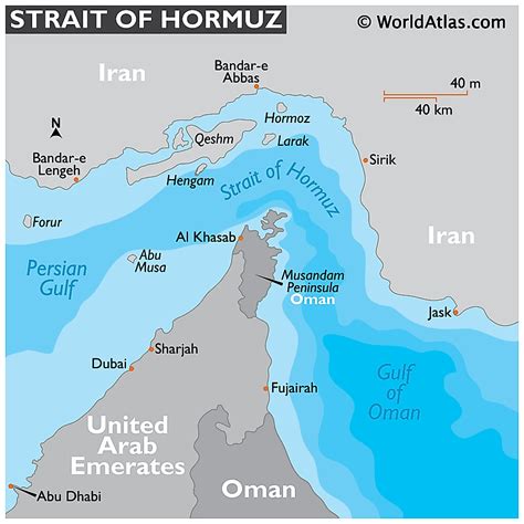 strait of hormuz depth