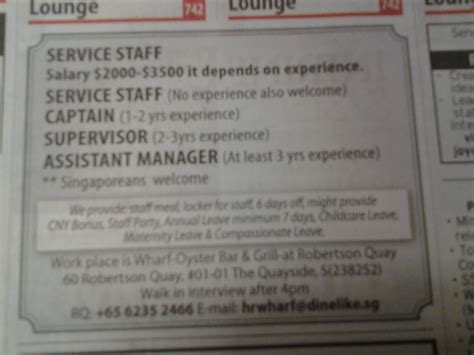 straits times classified jobs today