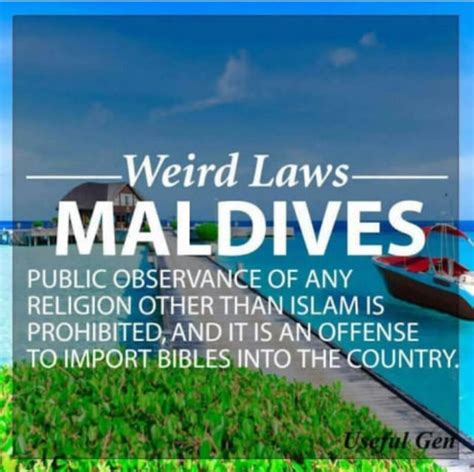 strange laws in maldives