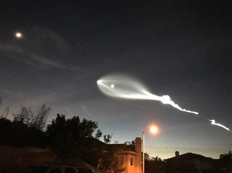 strange light in the sky last night