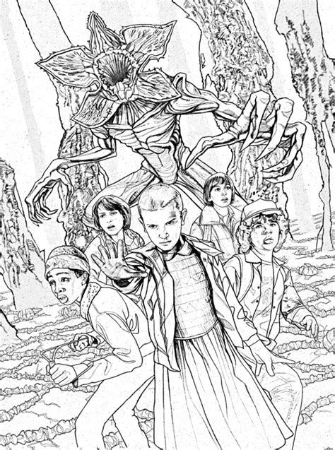 Stranger Things Colouring Book