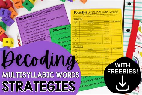 strategies for decoding multisyllabic words