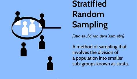 Stratified Random Sampling Procedure The Multistage Cluster