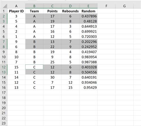 Stratified Sampling Using Excel