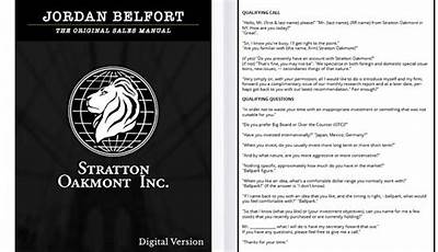 Stratton Manual Jordan Belfort