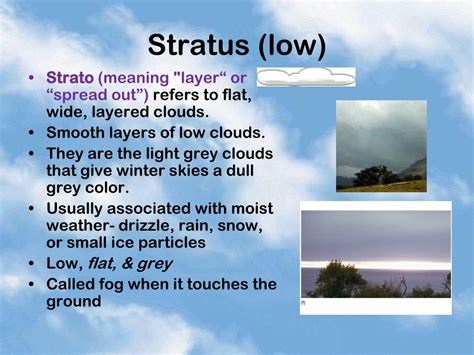 Stratus Clouds Information