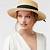 straw boater hat for women