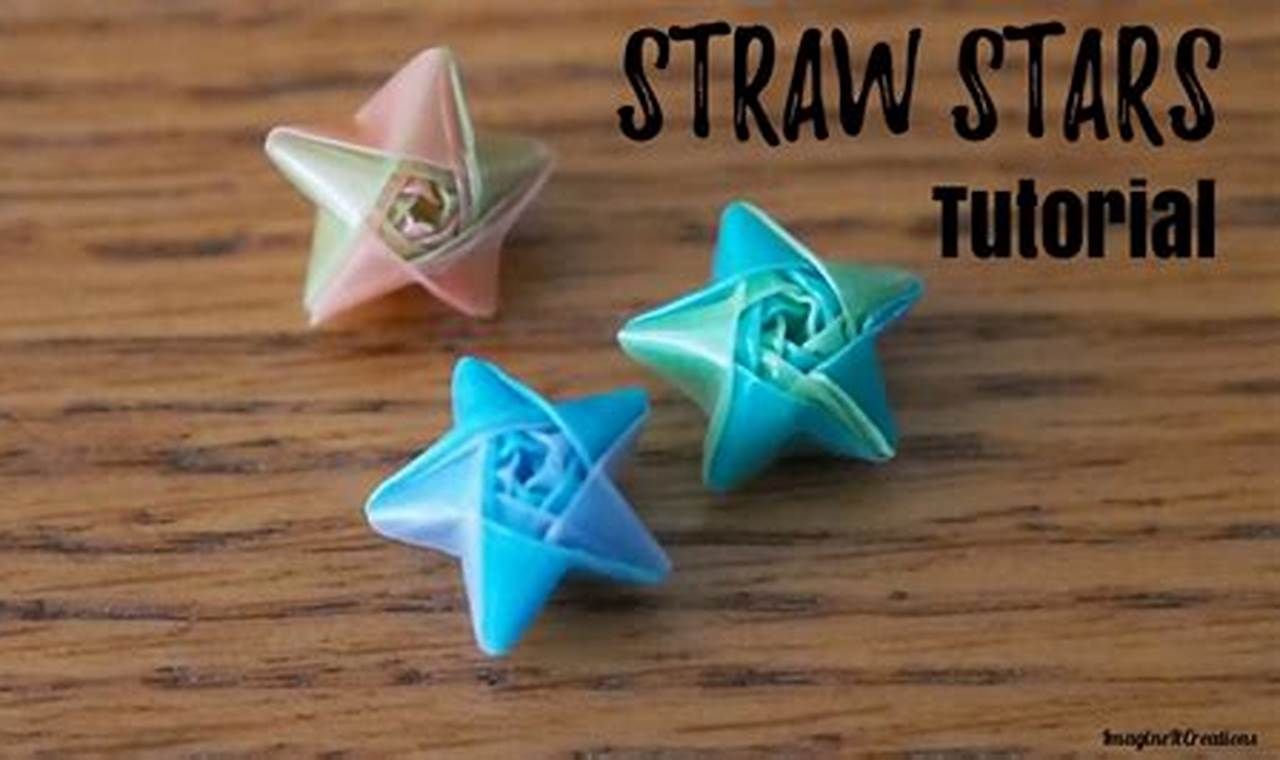 straw wrapper origami star