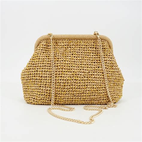 Straw Clutch Strap