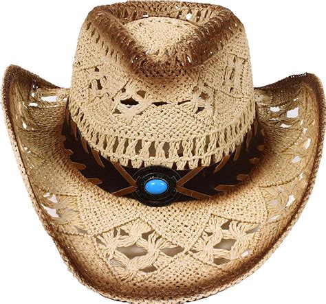 straw cowboy hats for women amazon
