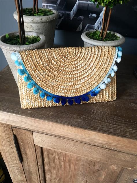 Straw Envelope Clutch