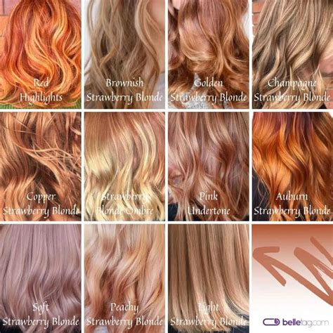 Use Strawberry Blonde Hair Color Chart for a Perfect Shade BelleTag