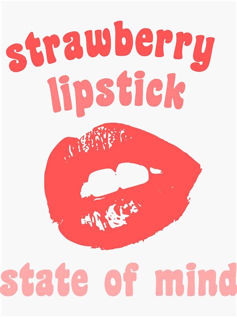 "Strawberry Lipstick State of Mind Harry Styles " Water Bottle by