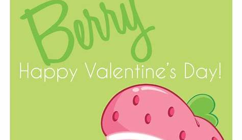 Strawberry Svhortcake Valentines Day Cards Shortcake Valentine's Boxed Set Of 12 With