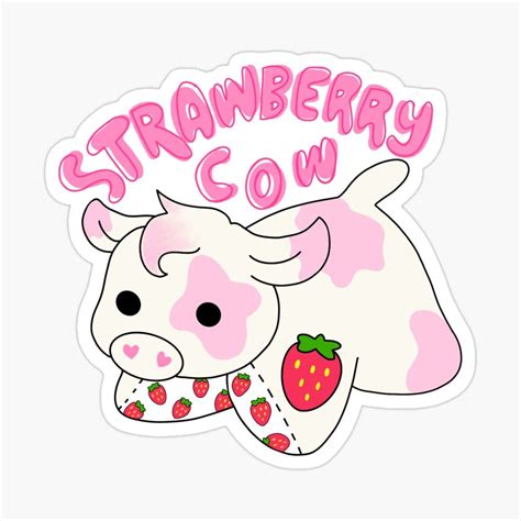 strawberry cow pfp roblox