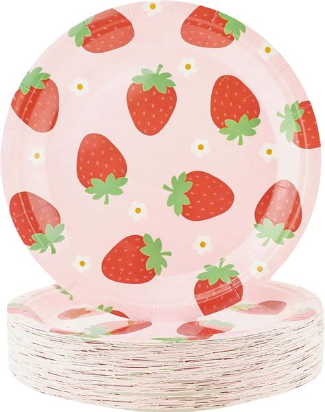 Strawberry Dessert Plates