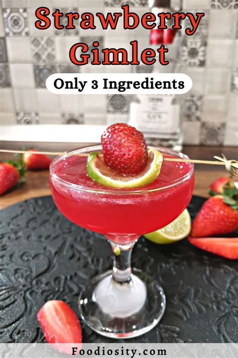 Strawberry Gimlet Gin