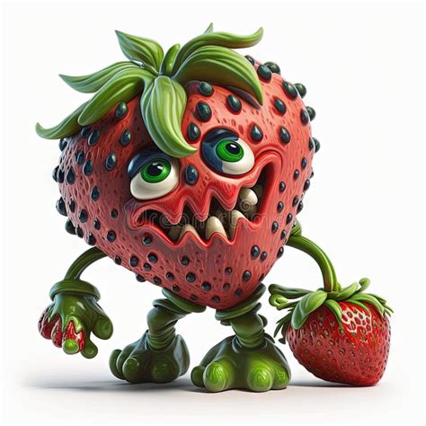 Strawberry Head Cartoon