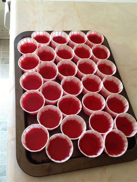 strawberry rum jello shots