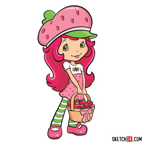 strawberry shortcake cartoon drawing