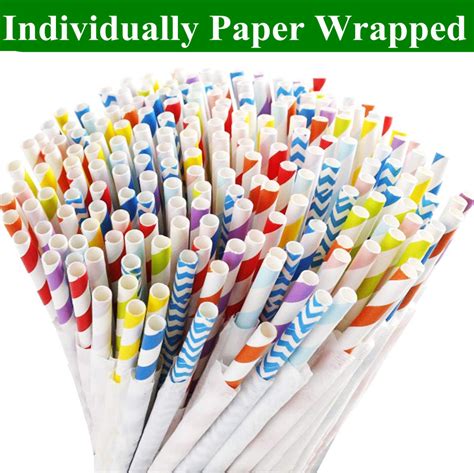 Straws Wrapped In Paper