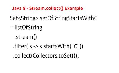 Stream Collect Example In Java 8