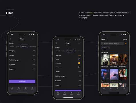 Modern streaming interface design