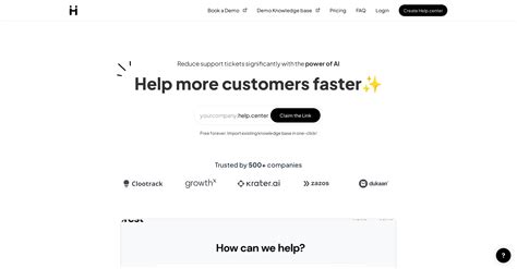 Customer support options