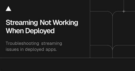 Streaming platform error troubleshooting