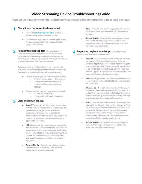 Troubleshooting streaming issues