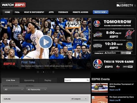 streaming tv packages espn
