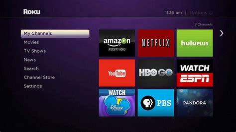 streaming tv providers for roku