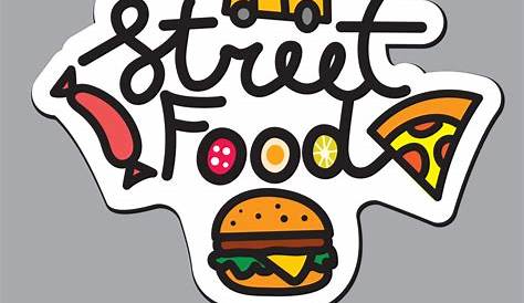 Street Food Logo Vector Design Images, Food Street Game Logo Design