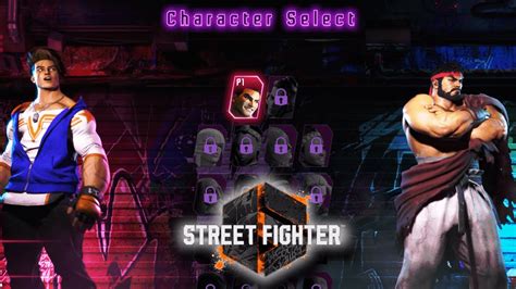 street fighter 6 character select theme