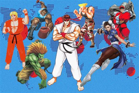 street fighter characters fighting