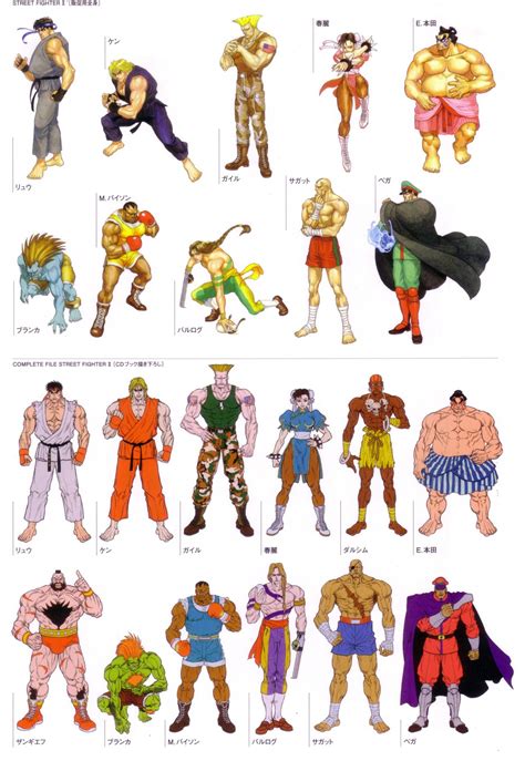 street fighter characters original